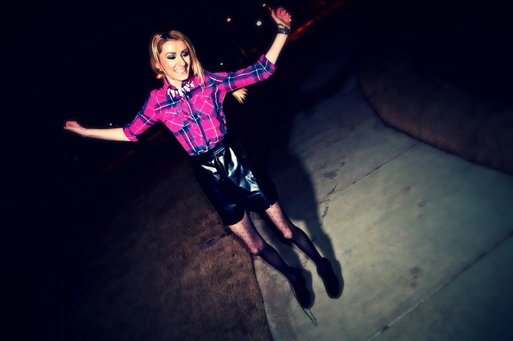 Doing jumping jacks to stay warm ;)