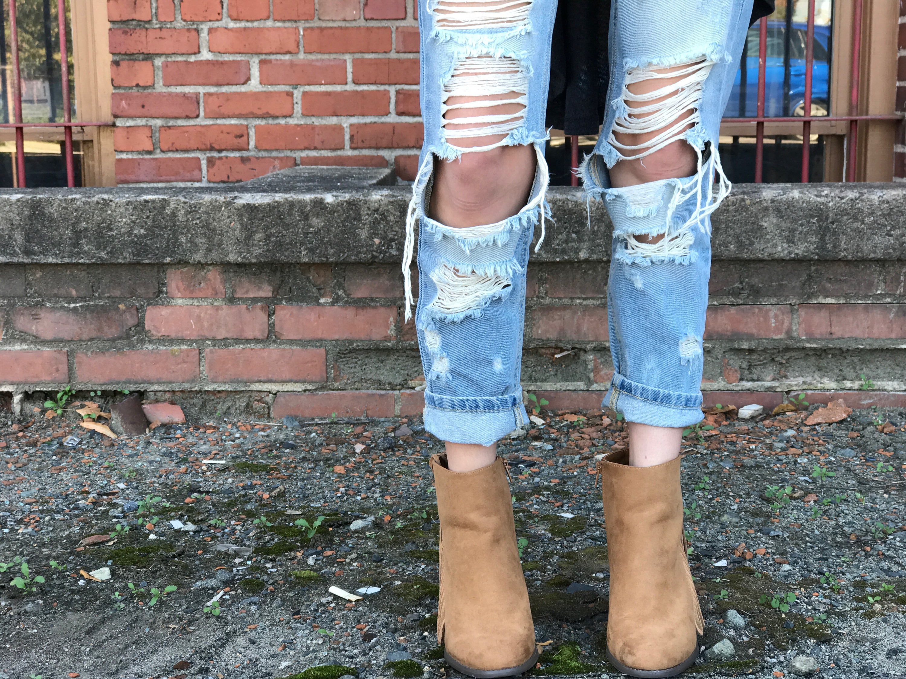 Forever 21 Tassel Faux Suede Boots