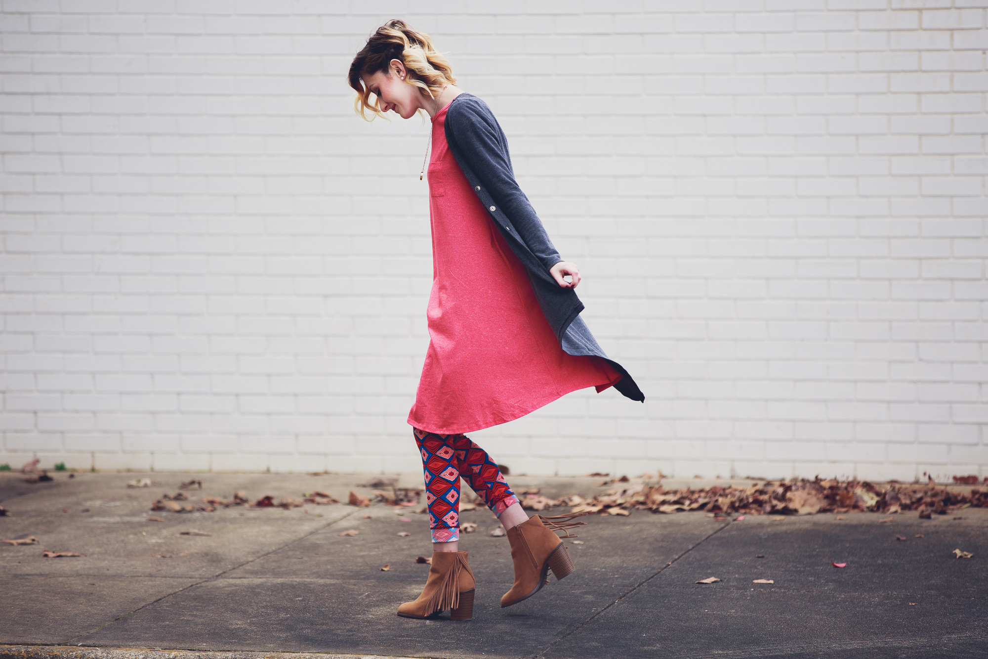 Fashion photo of the Carly Dress from LulaRoe Life by Angela Lange