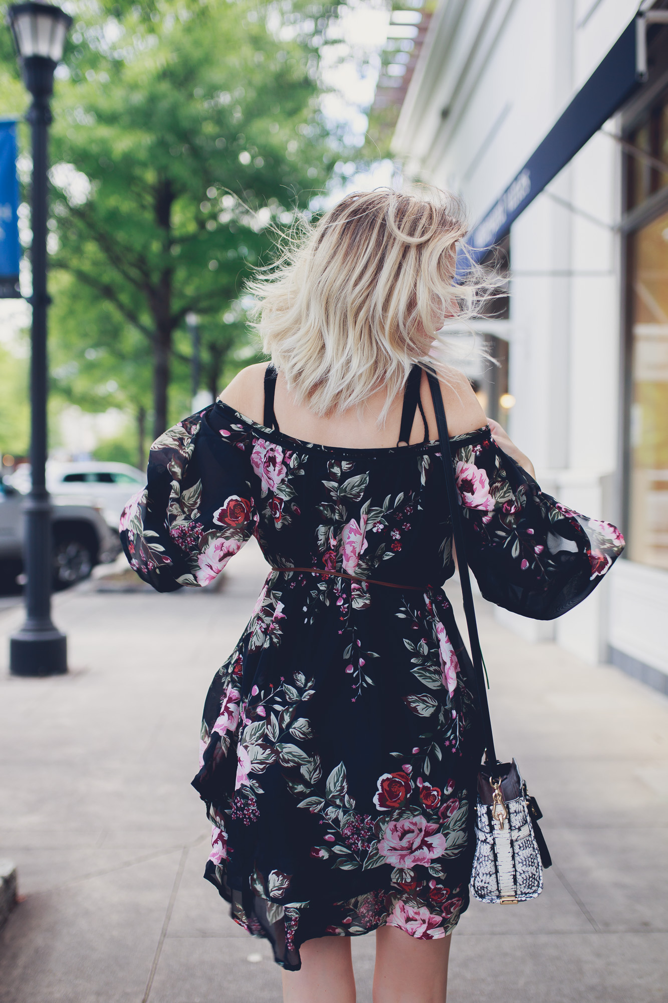 Off the shoulder dress with cheap bralette