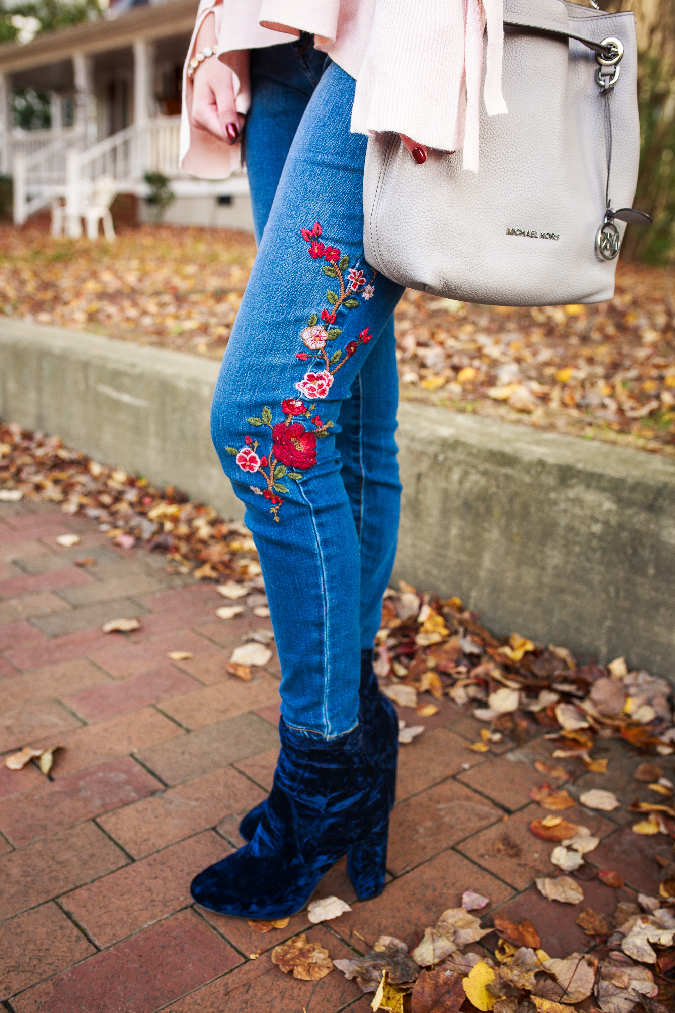 embroidered jeans target