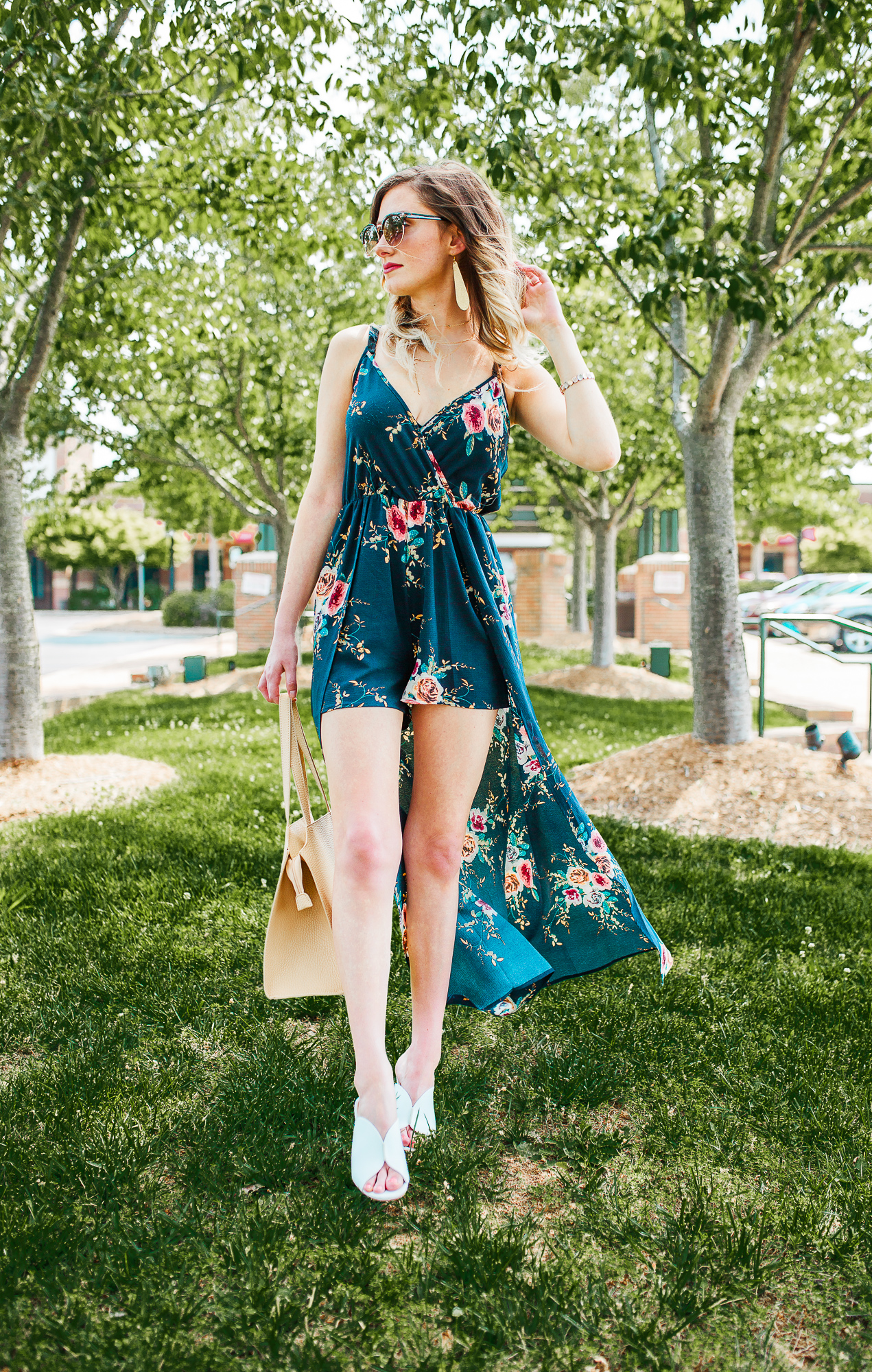 Romper with shorts outlet and skirt