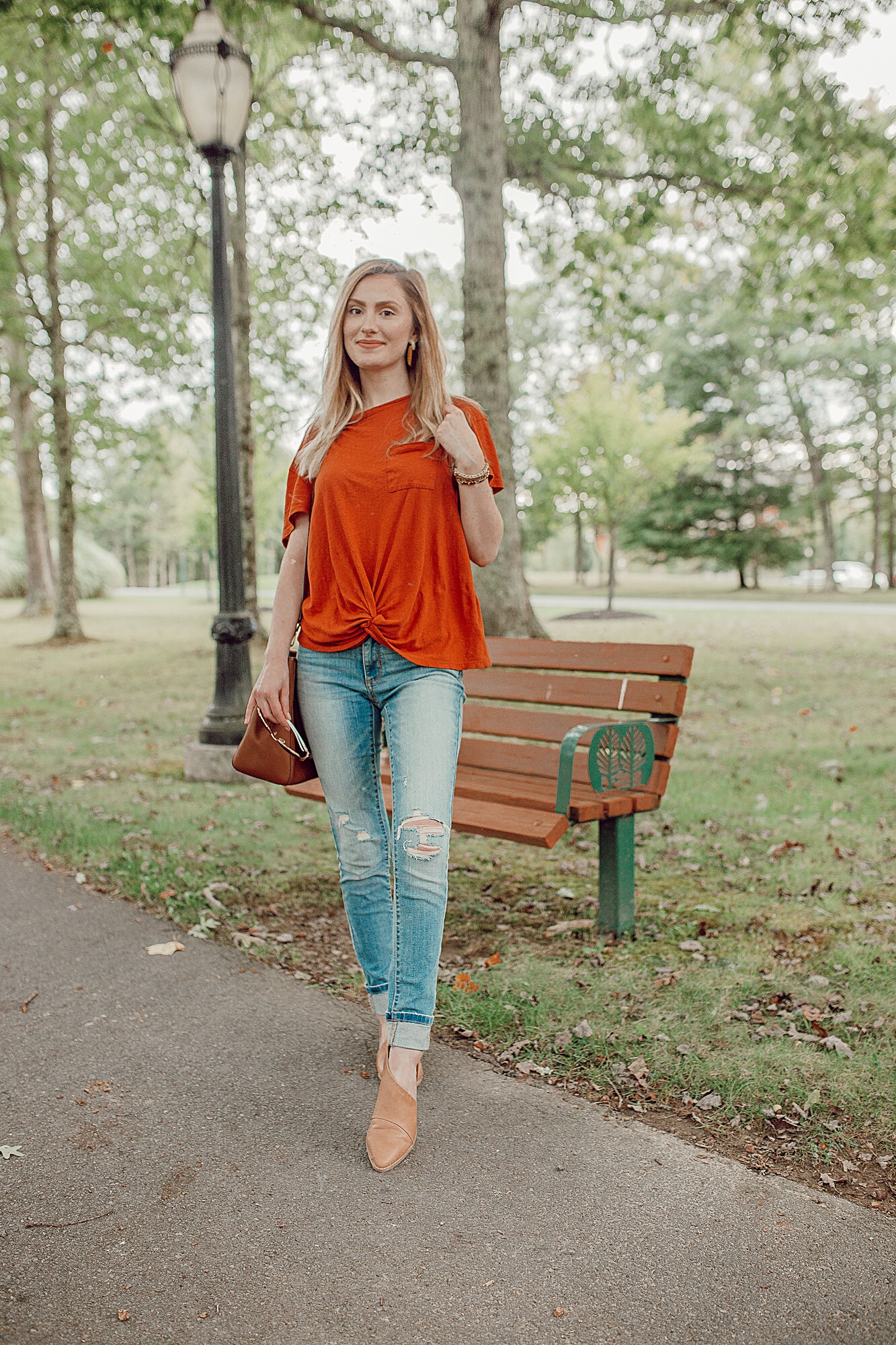 The Comfortable Wenda Cut Out Ankle Boots from target- Review and fall outfit inspiration by North Carolina fashion and lifestyle blogger Jessica Linn.