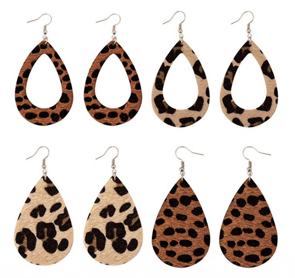 Amazon Fashion Finds | All $20 Or Less Faux leather leopard print earrings