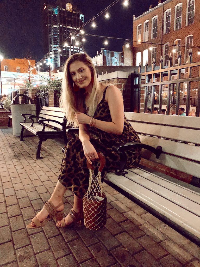 The Most Versatile $12 Dress + Staud Bucket Bag Alternative by North Carolina fashion blogger Jessica Linn.