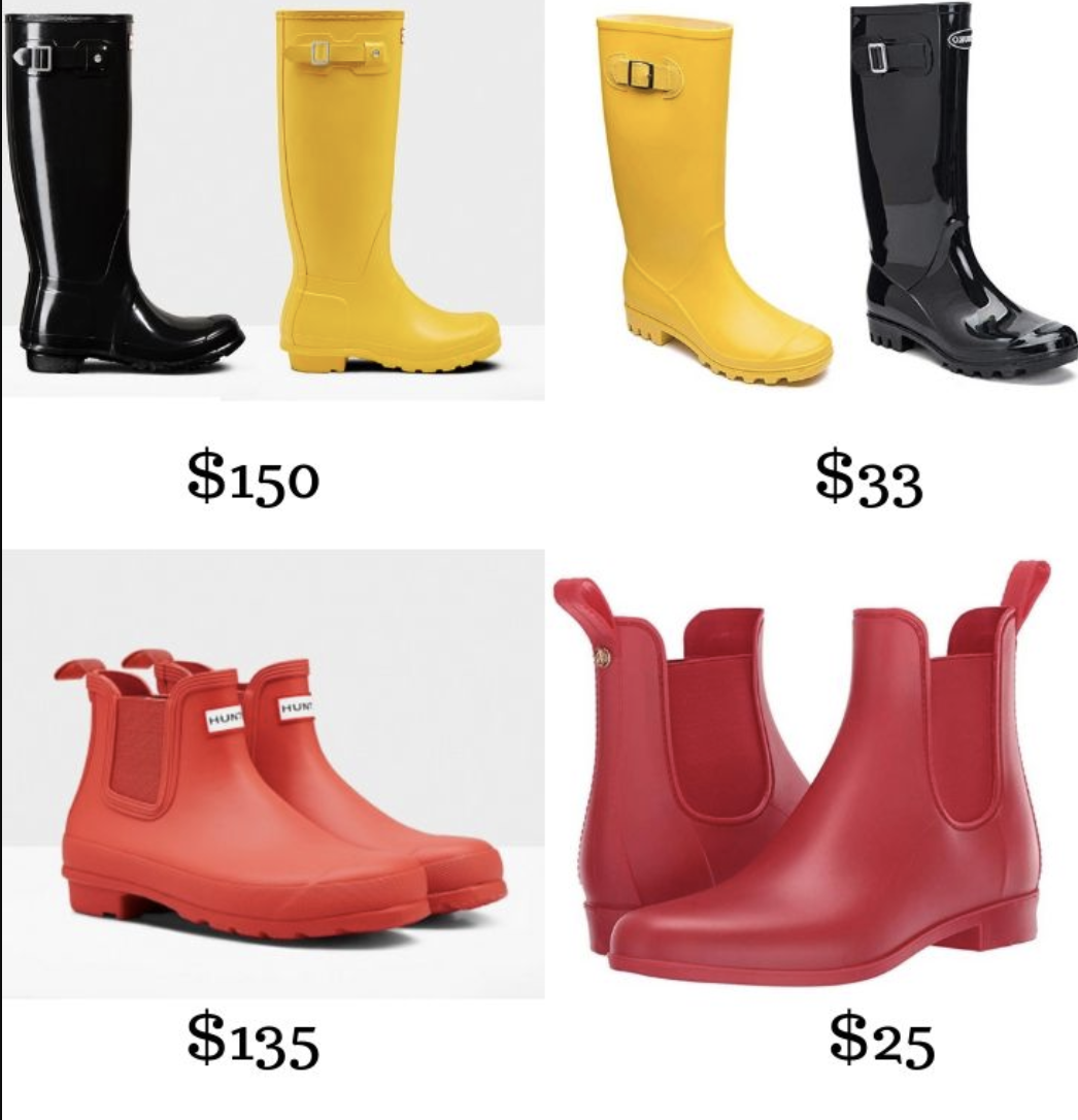 Hunter Rain Boots Alternatives