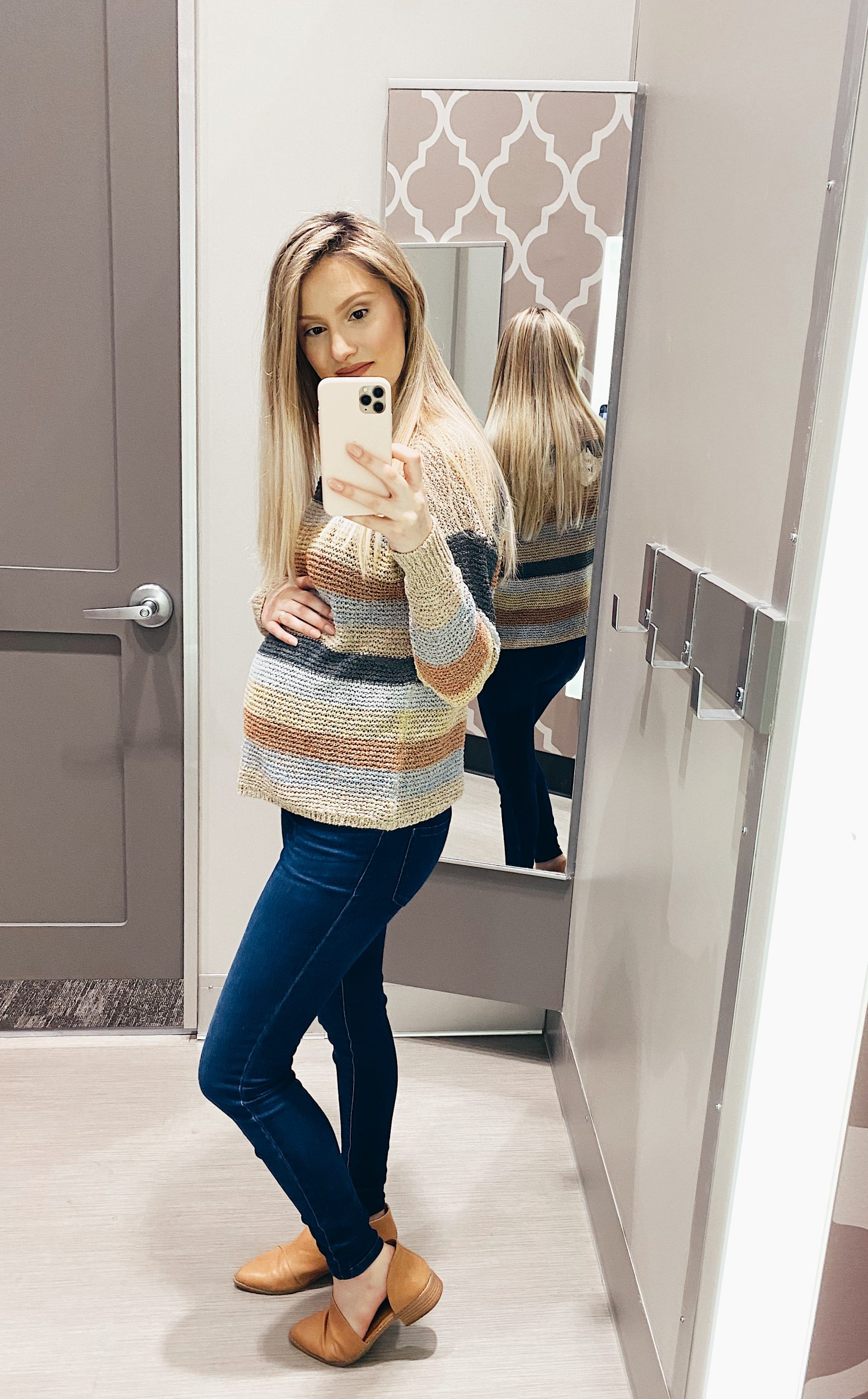 Trying On Non-Maternity Sweaters & Sweatshirts While Pregnant | Target by Jessica Linn