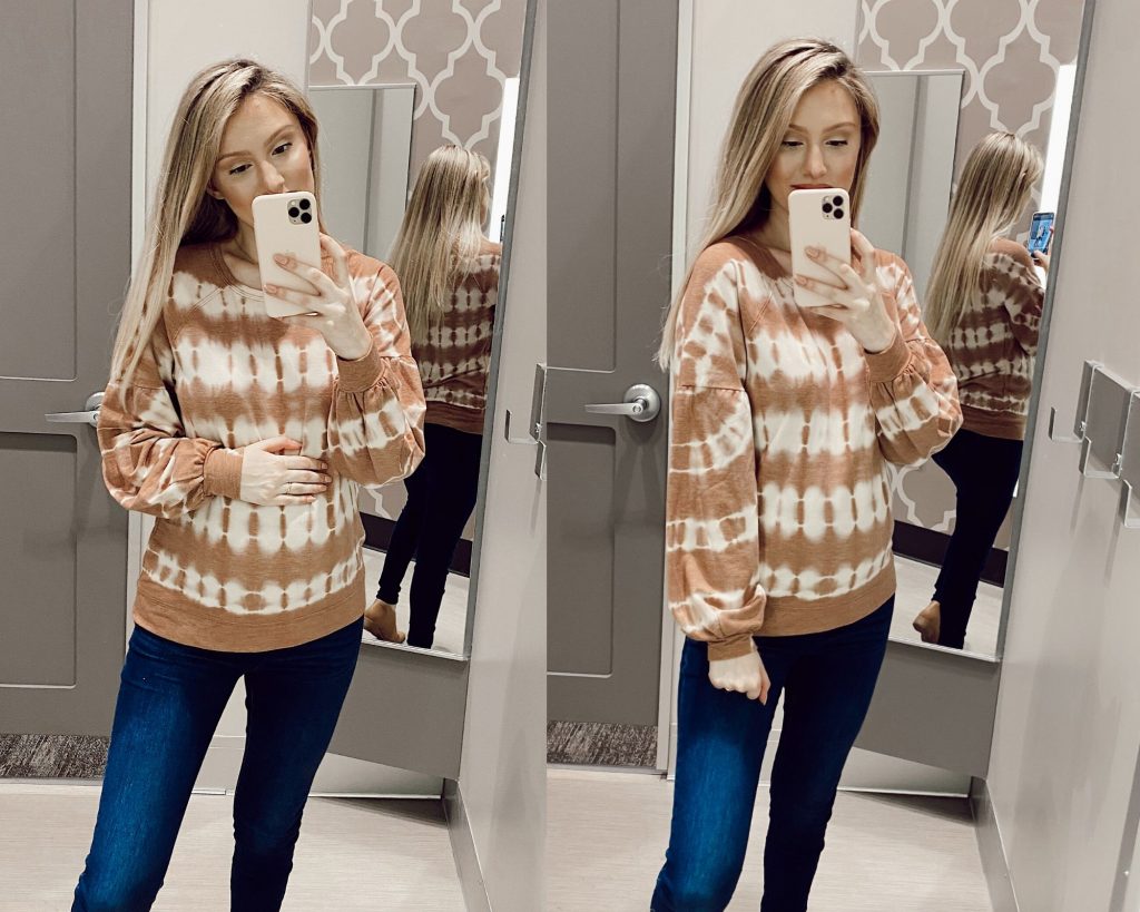 Knox Rose Balloon Long Sleeve Scoop Neck Blouse $24.99 Target Sweater Try-on and Review by Jessica Linn