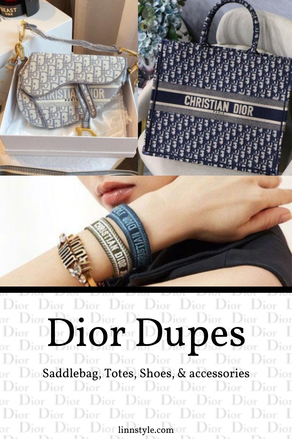 Medium Lady Dior Bag Natural Wicker and Blue Dior Oblique Jacquard  DIOR