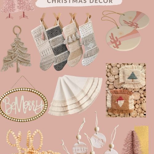 Boho Chic Christmas Decorations by Jessica Linn