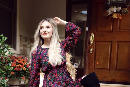 How To Wear Floral Print During Winter by Jessica Linn
