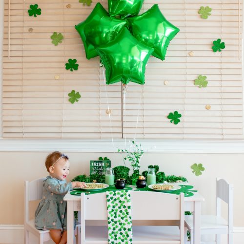 St. Patrick's Day Breakfast Party Table For Kids & Toddlers by Jessica Linn