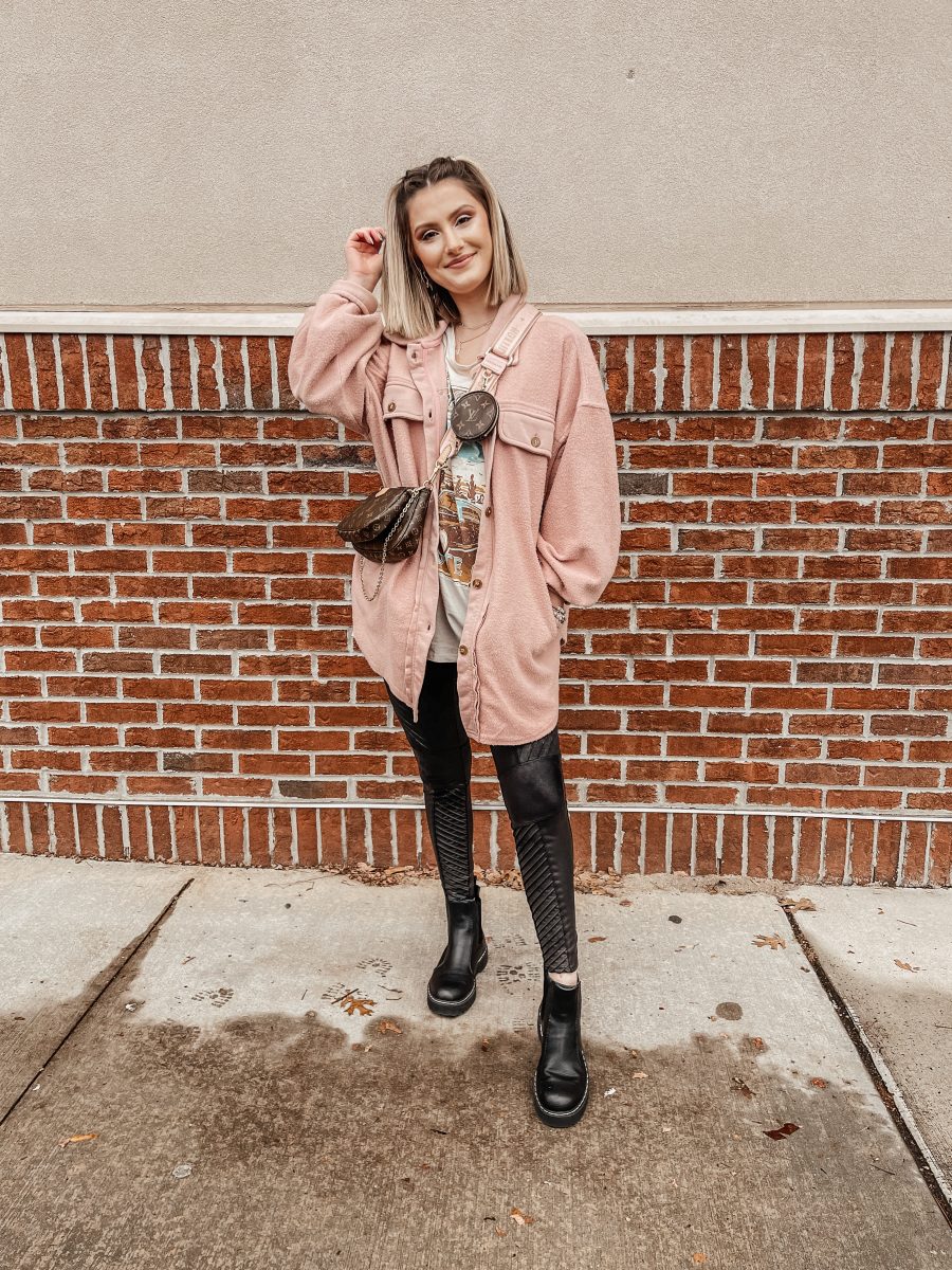 How To Style A Shacket My Favorite Pink Shacket 3 Ways Linn Style