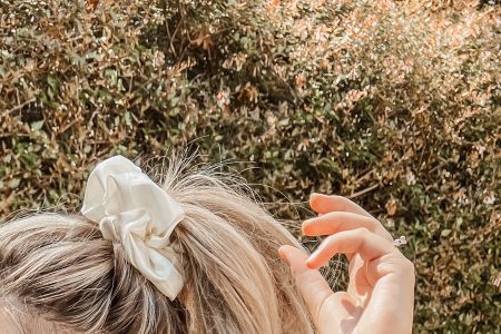 10 Ways To Save Your Hair & Make It Healthier by Jessica Linn Crystal infused satin scrunchie